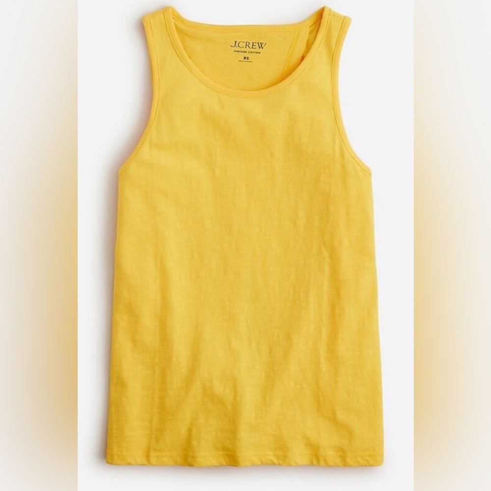 J. Crew Sunny Yellow Womens Tie Back Tank Top